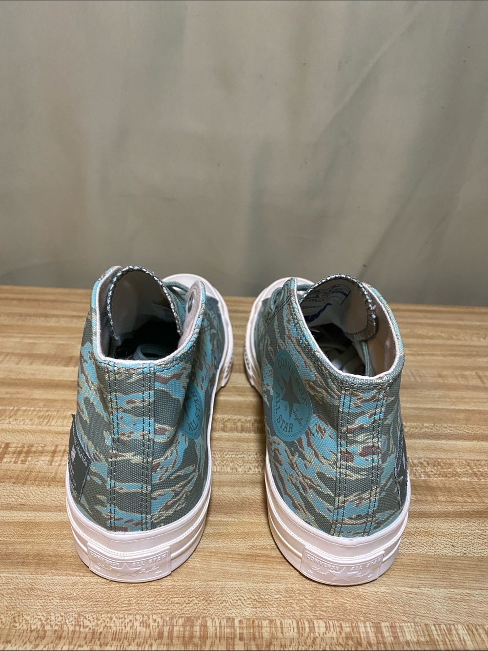 Converse X Undefeated Half Chuck 70 Mid Green Tiger Camo Print shoes Mens 8/W 10 - Picture 2 of 8